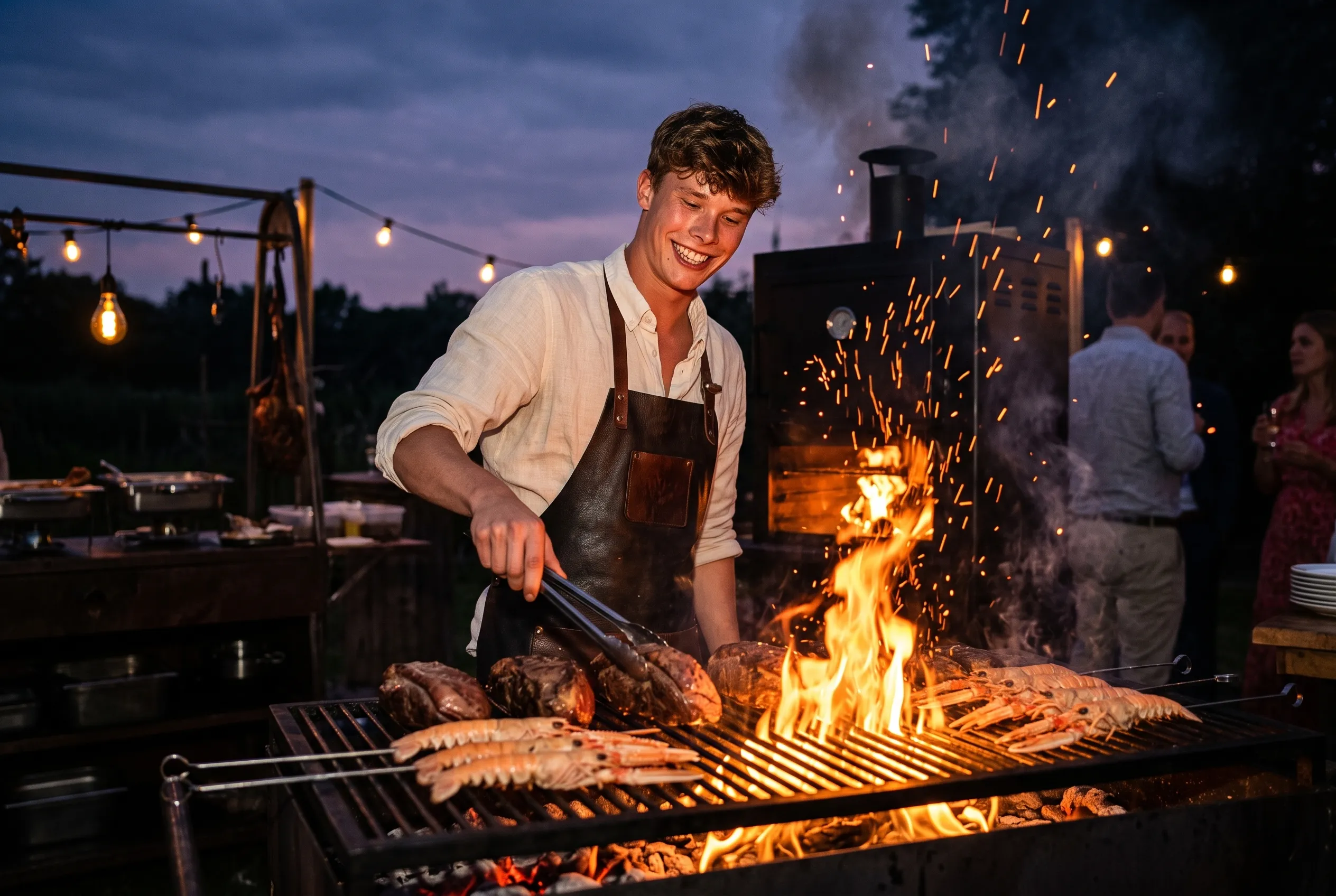 Live vuur en smoker op locatie